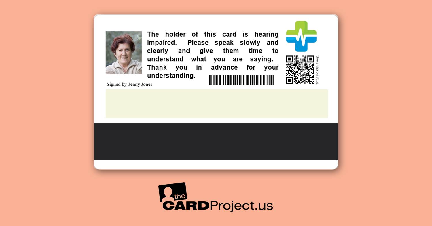 Hearing Impaired Premium Medical Card (REAR)